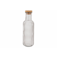 Cosy&Trendy Carafe à Eau avec Bouchon en Liège - 1L - Verre - Gris