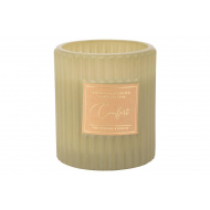 Cosy&Trendy Geurkaars Relax & Unwind - 18u - 8x8x9cm - Olijfgroen - Merk Cosy & Trendy - Aantal branduren 18u - Kleur olijfgroen