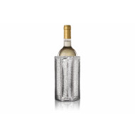 Vacu Vin Active Cooler Wine Sleeve Wijnkoeler - Plastiek - Zilver - Merk Vacu Vin