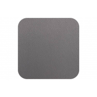 Cosy&Trendy Onderzetter voor Glazen - 10x10cm - Leer - Donkergrijs - Merk Cosy & Trendy