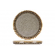 Cosy&Trendy Melia Assiette Plate - Ø20cm - Porcelaine - Gris/Vert - Marque Cosy & Trendy - Matériel Porcelaine - Couleur Gris,Vert