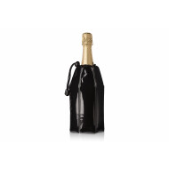 Vacu Vin Rafraîchisseur Active pour Champagne - 1L/15,5x1,5cm - Plastique - Noir - Marque Vacu Vin
