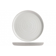 Cosy&Trendy Shade Assiette Plate- Ø27cm - Grès - Gris - Marque Cosy & Trendy - Couleur Gris - Matériel Poterie