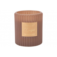 Cosy&Trendy Geurkaars Relax & Unwind - 18u - 8x8x9cm - Bruin - Merk Cosy & Trendy - Aantal branduren 18u - Kleur Bruin