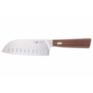 Cosy&Trendy Santoku Couteau - 12,5cm - Inox - Imitation Bois - Marque Cosy & Trendy