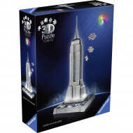 Ravensburger 3D Puzzle Iconics : Empire State Building - Lumière - À partir de 10 ans - 241 pièces - Age à partir de 10 ans