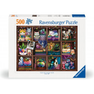 Ravensburger Puzzle Cubby Chats et Succulentes - Dès 12 ans - 500 pièces - Age à partir de 12 ans