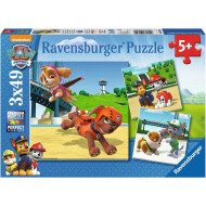 Ravensburger Puzzle Paw Patrol Équipe à 4 Pattes - Dès 5 ans - 3x49 pièces - Age à partir de 5 ans