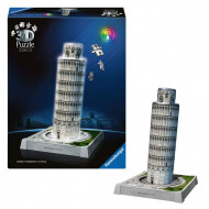 Ravensburger 3D Puzzle Iconics : Tour de Pise - Avec Lumière - À partir de 8 ans - 231 pièces - Age à partir de 8 ans