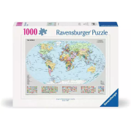 Ravensburger Puzzel Wereldkaart - Vanaf 14 Jaar - 1000 Stukken - Leeftijd vanaf 14 jaar