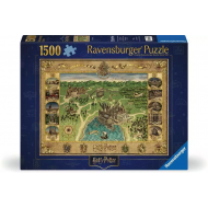Ravensburger Puzzle Carte de Poudlard Harry Potter - Dès 14 ans - 1500 pièces - Age à partir de 14 jaar