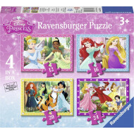 Ravensburger Puzzle Disney Princess - Dès 3 ans - 12+16+20+24 pièces - Age à partir de 3 ans