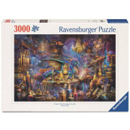 Ravensburger Puzzle Bibliothèque du Dragon - À partir de 14 ans - 3000 pièces - Age à partir de 14 jaar