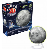Ravensburger 3D Puzzle Lune Glow in the Dark - Dès 6 ans - Age à partir de 6 ans