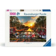 Ravensburger Puzzle Cyclistes à Amsterdam - Dès 14 ans - 1000 pièces - Age à partir de 14 jaar