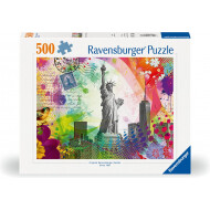 Ravensburger Puzzle Carte Postale de New York - Dès 12 ans - 500 pièces - Age à partir de 12 ans