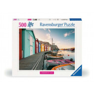 Ravensburger Puzzle Maisons de Pêcheurs à Smögen - Dès 12 ans - 500 pièces - Age à partir de 12 ans