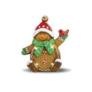Peperkoeken sneeuwpopje met LED licht 35cm - Merk DDD Toys