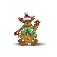 Peperkoeken rendier met LED licht 35cm - Merk DDD Toys