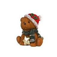 Beer kerstbeeld met LED licht 30cm - Merk DDD Toys