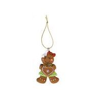 Cintre de Noël pain d'épice coeur 9,5cm - Marque DDD Toys - Couleur Brun