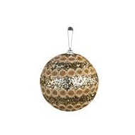 2x  boule noël chaîne L champagn - Marque DDD - Couleur Champagne