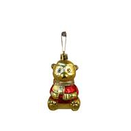 3x kerstornament beertjes - Merk DDD - Kleur Rood