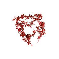Guirl.noël feuilles roug 170cm - Marque DDD - Couleur Rouge