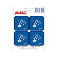 Pictogram roken toegestaan 4 stuks 10 x 10 cm - Merk Pickup