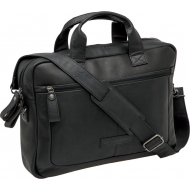 New Looxs Sacoche de vélo et sac à bandoulière - 42x6x30cm - 7,5L - Cuir - Noir - Marque New Looxs - Contenu 7,5 l - Couleur Noir