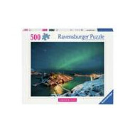 Ravensburger Puzzle Aurores Boréales au Fjord - Dès 12 ans - 500 pièces - Age à partir de 12 ans