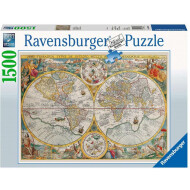Ravensburger Puzzel Wereldkaart 1594 - Vanaf 14 Jaar - 1500 Stukken - Leeftijd vanaf 14 jaar
