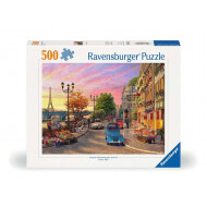Ravensburger Puzzle Ambiance Soirée à Paris - Dès 12 ans - 500 pièces - Age à partir de 12 ans