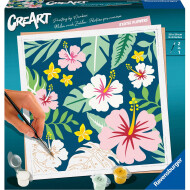 Ravensburger CreArt Fleurs Exotiques - Peinture par Numéros - Dès 12 ans - Age à partir de 12 ans