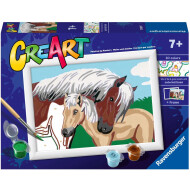 Ravensburger CreArt Mère et Poulain - Peinture par Numéros - Dès 7 ans - Age à partir de 7 ans