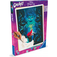 Ravensburger CreArt Disney Ariel et Ursula - Peinture par Numéros - 12 ans - Age à partir de 12 ans