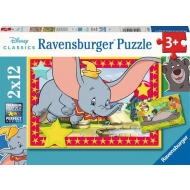 Ravensburger Puzzle Disney L’Aventure Appelle - Dès 3 ans - 2x12 pièces - Age à partir de 3 ans