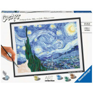Ravensburger CreArt La Nuit Étoilée de Van Gogh - Peinture par Numéros - Dès 12 ans - Age à partir de 12 ans