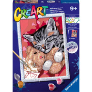Ravensburger CreArt Chaton Paisible - Peinture par Numéros - Dès 9 ans - Age à partir de 9 ans