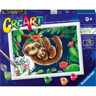 Ravensburger CreArt Paresseux Doux - Peinture par Numéros - Dès 9 ans - Age à partir de 9 ans