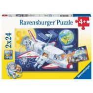 Ravensburger Puzzle Voyage dans l’Espace - Dès 4 ans - 2x24 pièces - Age à partir de 4 ans