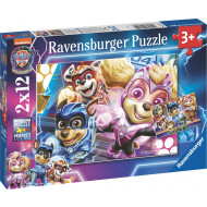 Ravensburger Puzzle Paw Patrol Mighty Movie - Dès 3 ans - 2x12 pièces - Age à partir de 3 ans