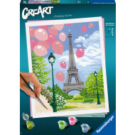 Ravensburger CreArt Printemps à Paris - Peinture par Numéros - Dès 12 ans - Age à partir de 12 ans