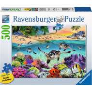 Ravensburger Puzzle Bébé Tortue de Mer - Dès 12 ans - 500 pièces - Age à partir de 12 ans