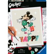Ravensburger CreArt Disney Mickey Mouse H pour Happy - Peinture par Numéros - Dès 12 ans - Age à partir de 12 ans