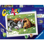 Ravensburger CreArt Chats et Chiens - Peinture par Numéros - Dès 7 ans - Age à partir de 7 ans