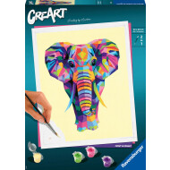 Ravensburger CreArt Éléphant - Peinture par Numéros - Dès 12 ans - Age à partir de 12 ans