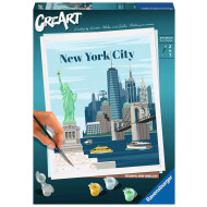 Ravensburger CreArt NYC Coloré - Peinture par Numéros - Dès 12 ans - Age à partir de 12 ans