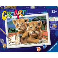 Ravensburger CreArt Petits Lionceaux - Peinture par Numéros - Dès 11 ans - Age à partir de 1 an