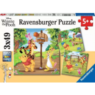 Ravensburger Puzzle Disney Winnie l’Ourson Journée Sportive - Dès 5 ans - 3x49 pièces - Age à partir de 5 ans